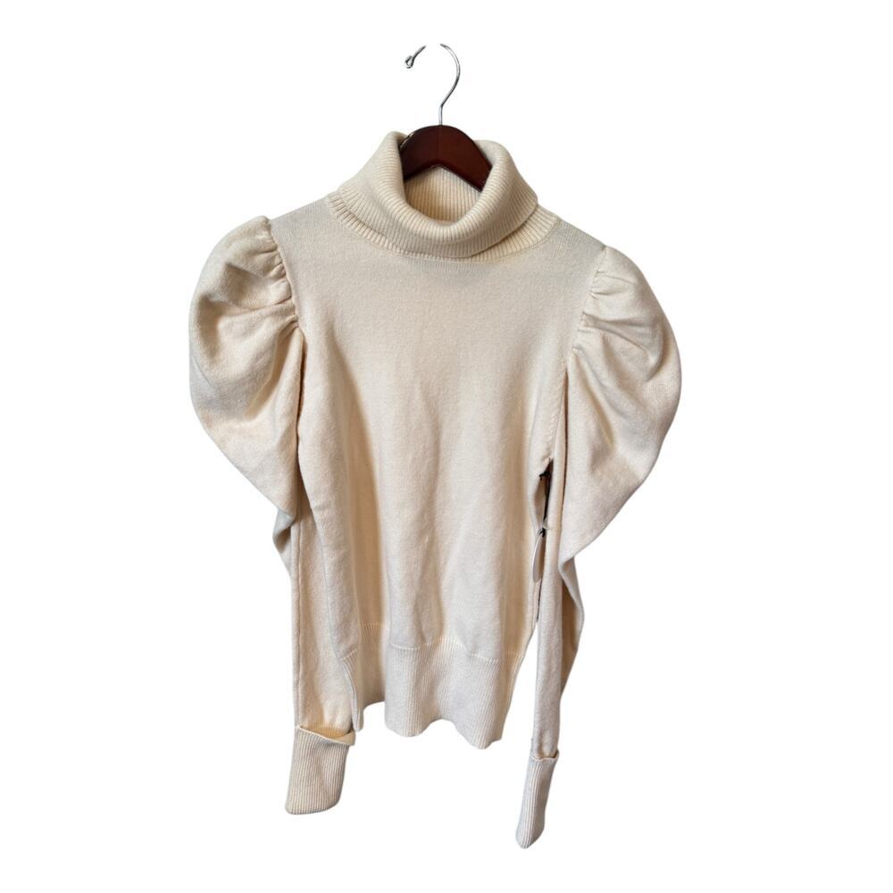 TULAROSA NWT RaeLynn Sweater Puff Sleeve Ivory Size Large $148 MSRP Revolve - Picture 2 of 9